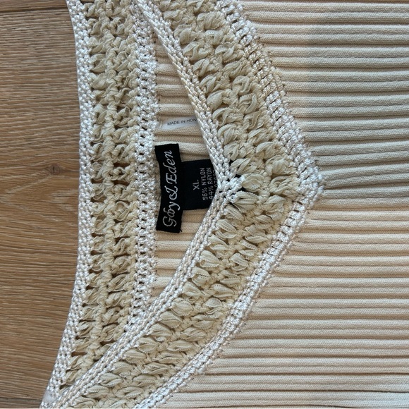 Ivory Ribbed Tank Top - Picture 3 of 3